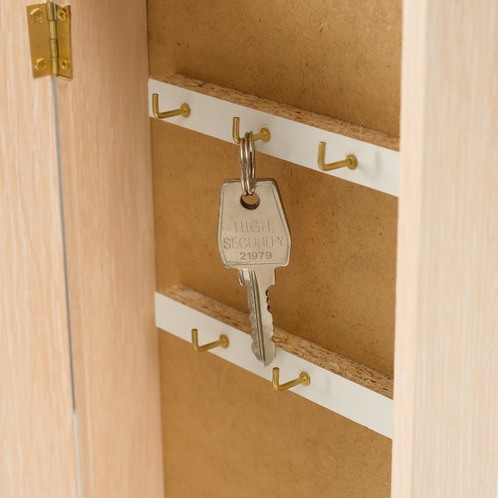 Ключница Ключница "Пять перьев" молочный дуб 16х31 см МИКС