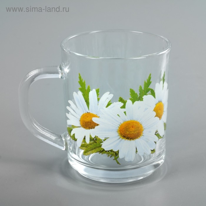 Кружка стеклянная для чая «Ассорти», 200 мл, рисунок МИКС Кружка стеклянная для чая «Ассорти», 200 мл, рисунок МИКС