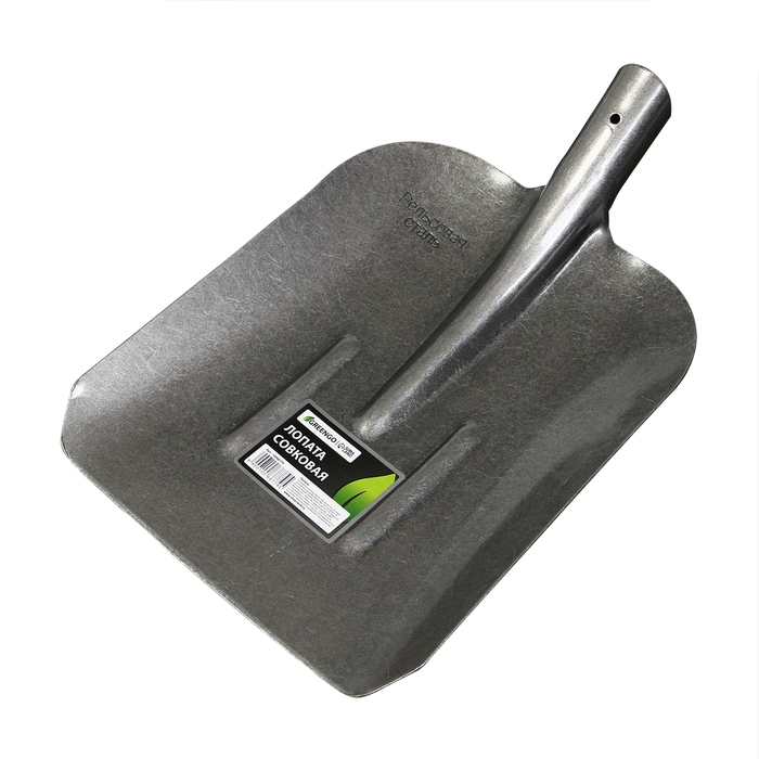 Лопата совковая, тулейка 40 мм, рельсовая сталь, без черенка, Greengo Лопата совковая, тулейка 40 мм, рельсовая сталь, без черенка, Greengo