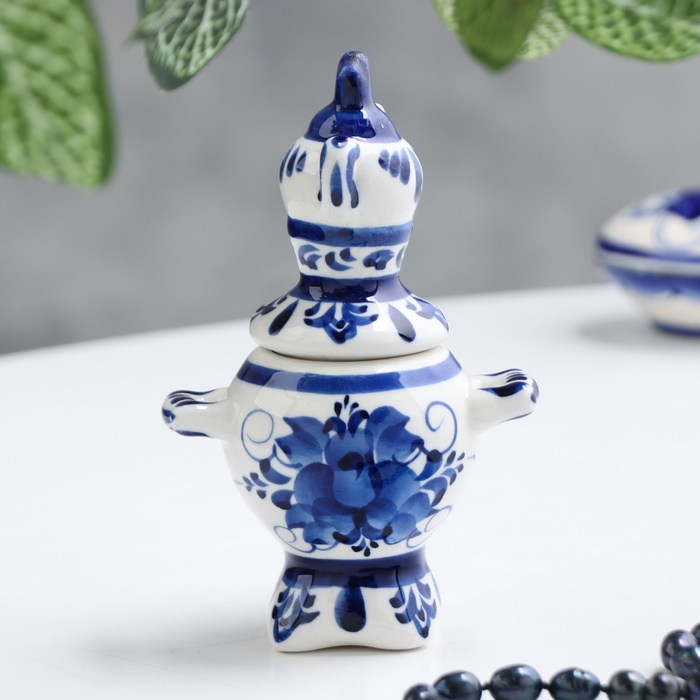 Сувенир «Самовар», гжель Сувенир «Самовар», гжель