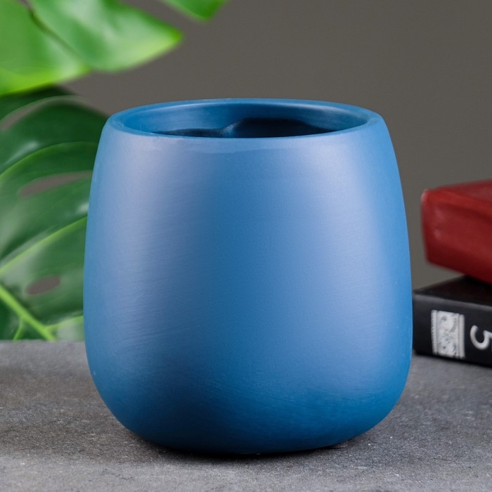 Горшок Горшок "Мистер Твикс" 12х12х12см, голубой