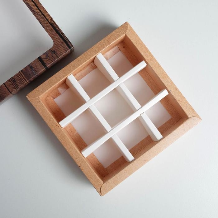 Коробка для конфет, кондитерская упаковка, 9 ячеек, «Дерево» 14.5 х 14.5 х 3.5 см Коробка для конфет, кондитерская упаковка, 9 ячеек, «Дерево» 14.5 х 14.5 х 3.5 см