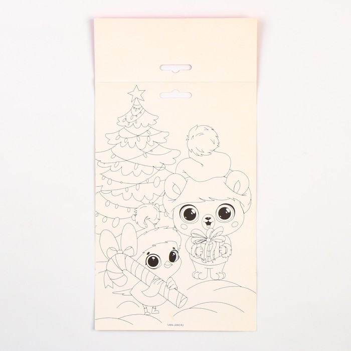 Роспись по дереву «Новый год! Ёлочка», новогодний набор для творчества Роспись по дереву «Новый год! Ёлочка», новогодний набор для творчества