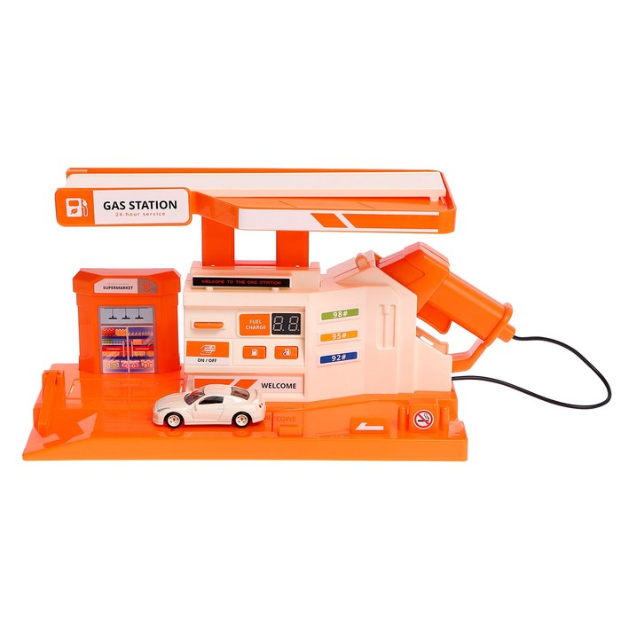 Парковка «Заправочная станция», с дисплеем, свет и звук Парковка «Заправочная станция», с дисплеем, свет и звук