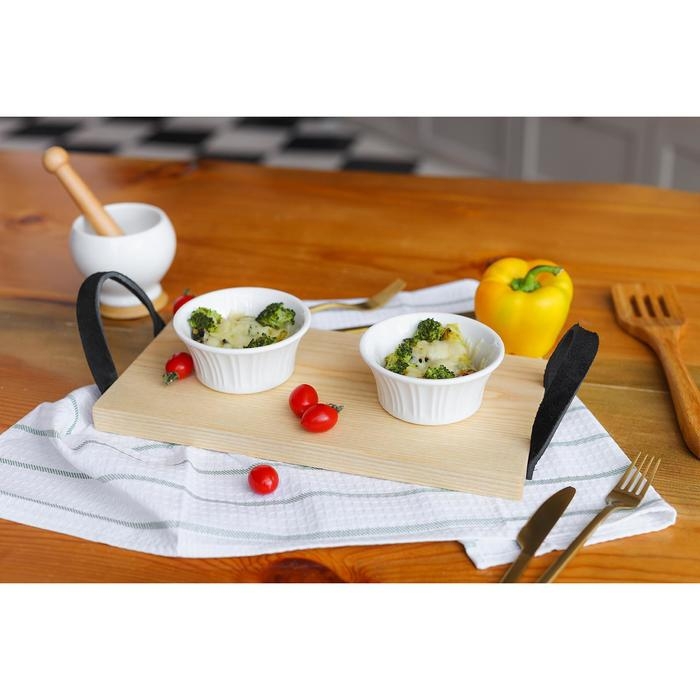 Рамекин из жаропрочной керамики Доляна «Маффин», 250 мл, d=11,4 см, цвет белый Рамекин из жаропрочной керамики Доляна «Маффин», 250 мл, d=11,4 см, цвет белый