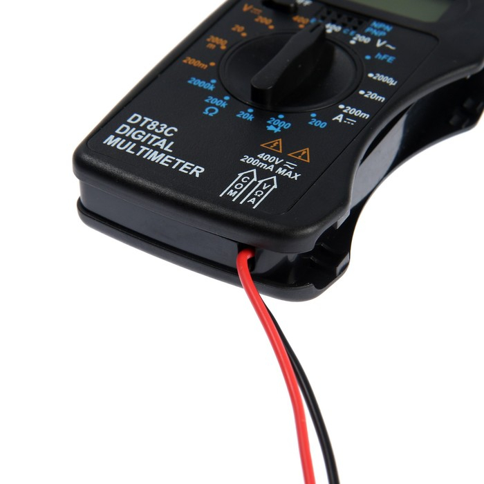 Мультиметр ТУНДРА mini, DT-83C, ACV/DCV, DCA, 200-2МΩ, проверка батареек 9V Мультиметр ТУНДРА mini, DT-83C, ACV/DCV, DCA, 200-2МΩ, проверка батареек 9V
