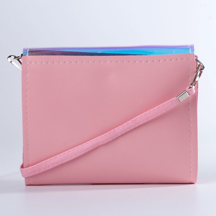 Сумка детская для девочки Сумка детская для девочки "Зайка в юбочке", на клапане, цвет сиреневый