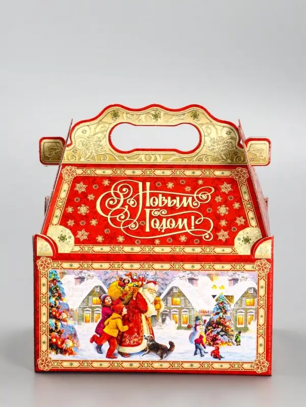 Подарочная новогодняя коробка &laquo;Атмосфера&raquo;, для сладких подарков, 20&times;12&times;19 см