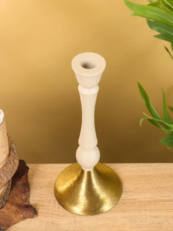 Подсвечник на 1 свечу "Фисташка" 10,5х10,5х25 см