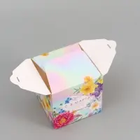 Коробка подарочная складная, упаковка, &laquo;8 марта&raquo;, 12&times;12&times;12 см