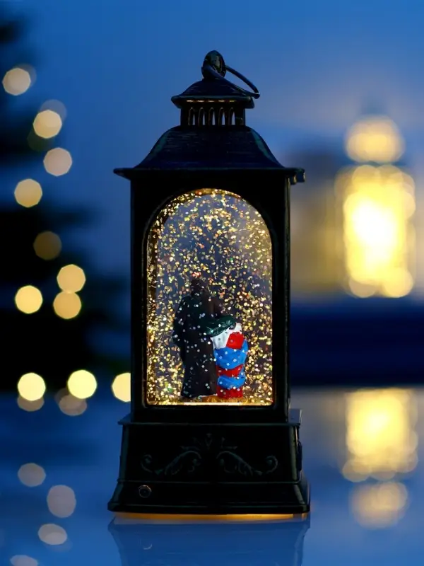 Фигура светодиодная фонарь  Фигура светодиодная фонарь "Рождество", 21х8,5х8,5 см, AAAx3, Т/БЕЛЫЙ
