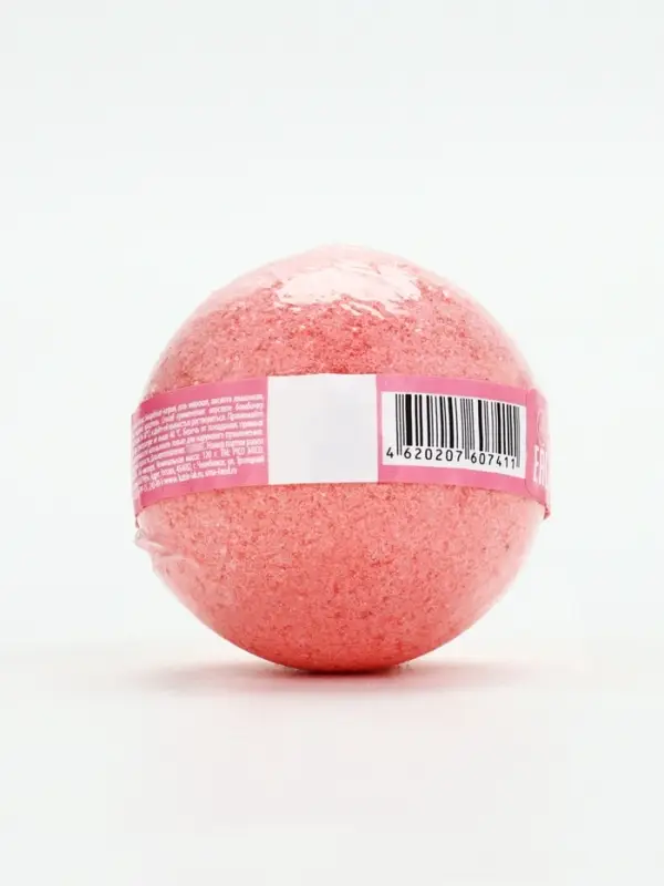 Бомбочка для ванны, 120 г, аромат клубника со сливками, PICO MICO