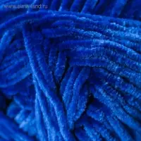 Плюшевая пряжа для вязания спицами, крючком YarnArt, Jeans, Velour, 100% микрополиэстер, 170 м/100 г, (857 василёк)
