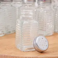 Набор стеклянных солонок Доляна «Линии», 12 предмета: 100 мл, 4×9 см, цвет прозрачный Набор стеклянных солонок Доляна «Линии», 12 предмета: 100 мл, 4×9 см, цвет прозрачный