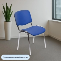 Стул БМФ Easy Chair Rio(ИЗО) хром, к/з синий Z06