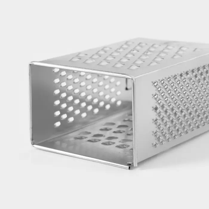 Тёрка КВАРЦ &laquo;Эконом&raquo;, 4 грани, 8.5&times;6.2&times;18.2 см, металл