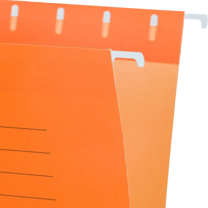 Папка подвесная Attache, А4, картон, оранжевый, до 200л., 5шт/уп