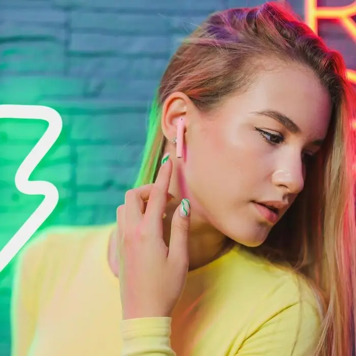 Наушники беспроводные, 9.7&times;9.7 см