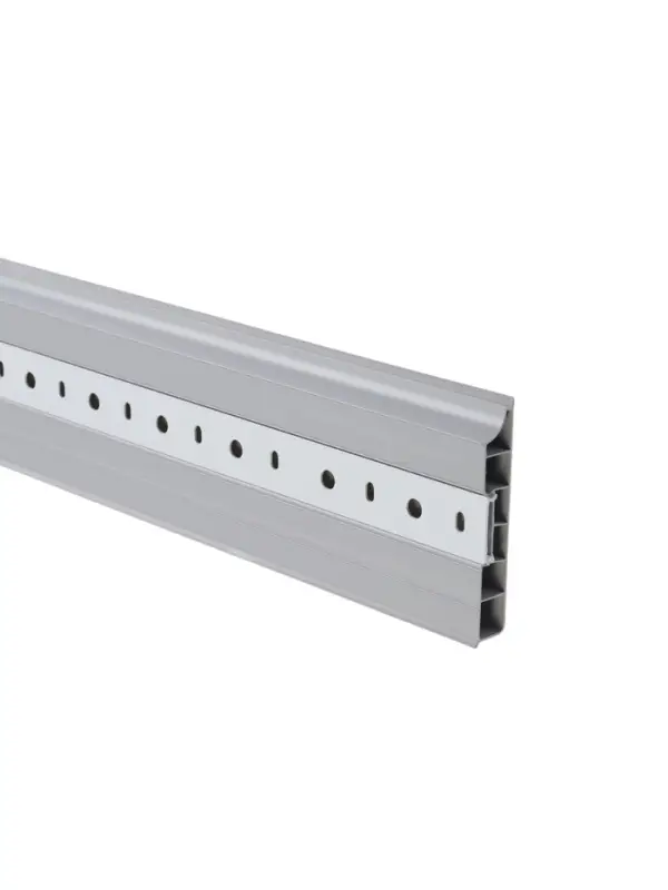 Плинтус напольный прямоугольный &laquo;Идеал. Дюра&raquo;, 2200&times;80 мм, цвет 002 светло-серый