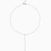 Колье с жемчугом &laquo;Олимпия&raquo;, белое в серебре, 32 см