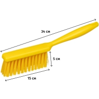 Щетка сметка FBK 340х35мм полужесткая желтая 10252-4