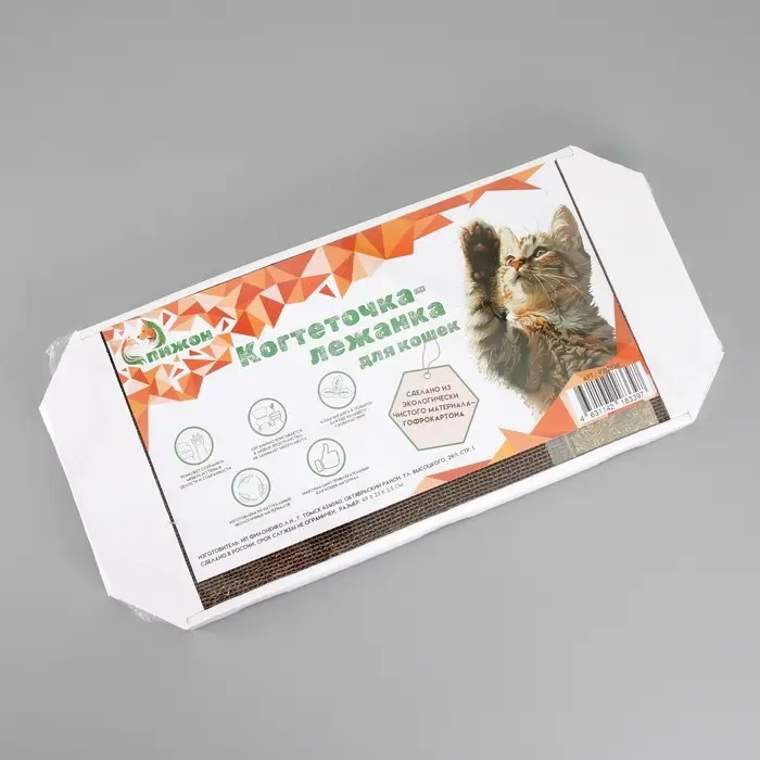 Когтеточка-лежанка &laquo;Пижон&raquo;, 49&times;23&times;2.5 см, гофрокартон