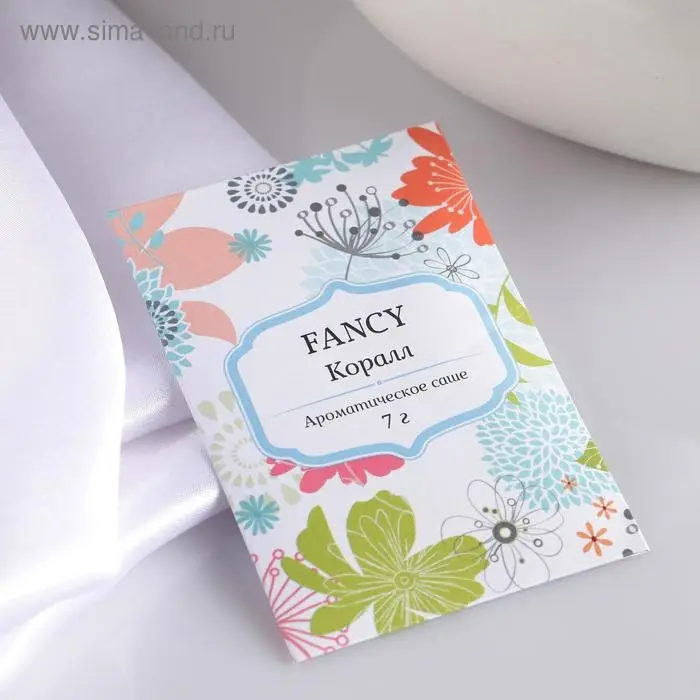 Аромасаше  Аромасаше "Fancy", коралл, вес 7 г, размер 7×10.5 см