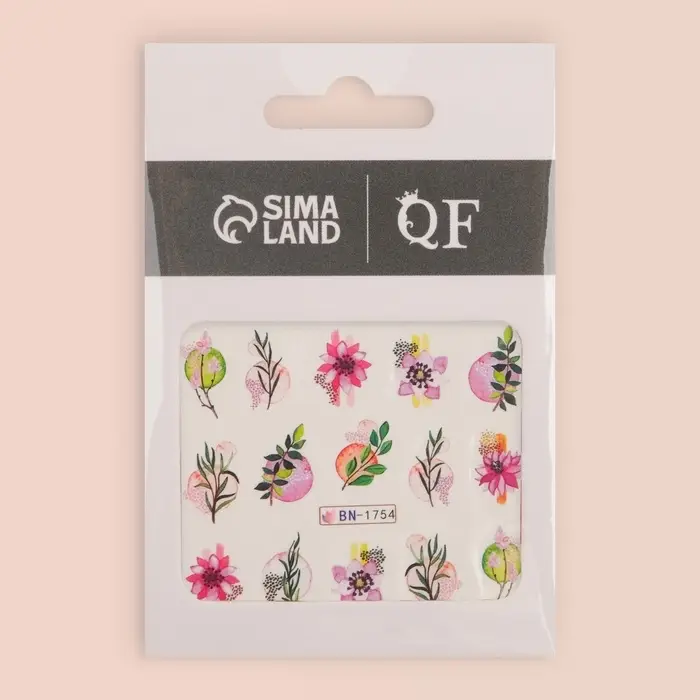 Слайдеры для ногтей «Японская сакура», разноцветные Слайдеры для ногтей «Японская сакура», разноцветные