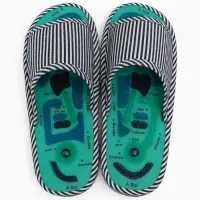 Массажёр для ног, тапочки, пара, 28 см, размер 39-43, синий