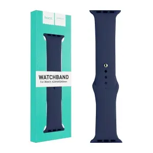 Ремешок для Apl watch 42/44/45mm WA01 Flexible series classic sports silicone stap evening blue HOCO
