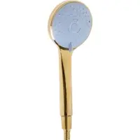 Смеситель для ванны ZEIN Z3891, однорычажный, шланг, держатель, белый/gold=