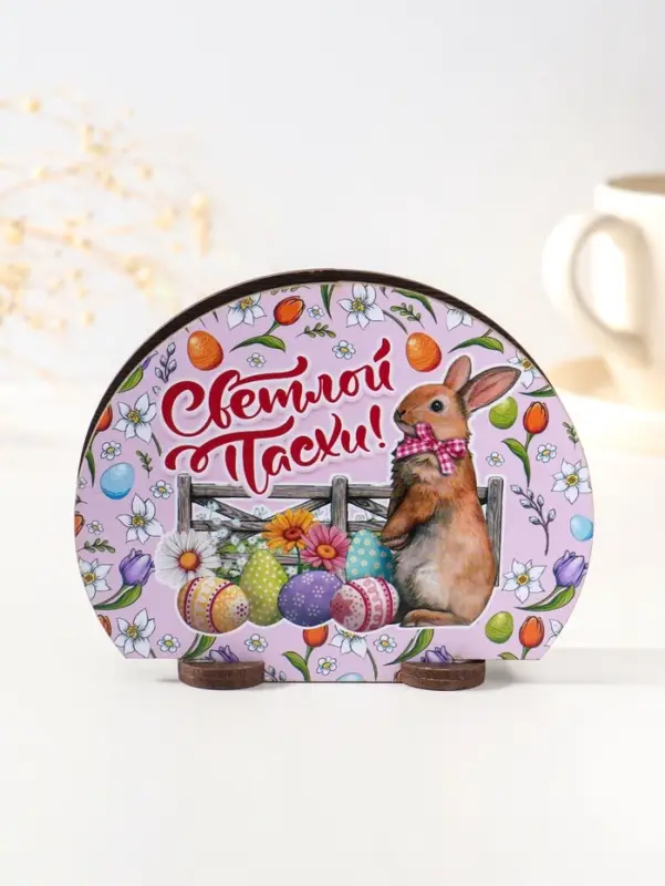 Салфетница  пасхальная №2, 12,8х10х5 см