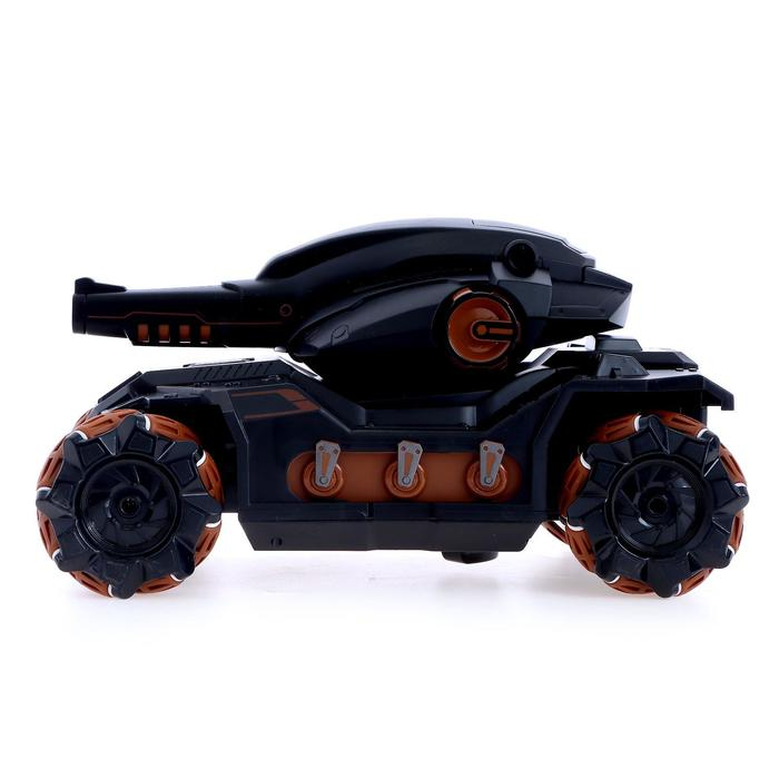 Танк радиоуправляемый Fighter, 4WD, управление жестами, стреляет гелевыми пулями, цвет чёрно-коричневый Танк радиоуправляемый Fighter, 4WD, управление жестами, стреляет гелевыми пулями, цвет чёрно-коричневый