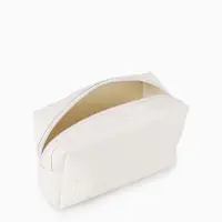 Косметичка ONE COLOR, на молнии, искусственная кожа, белая