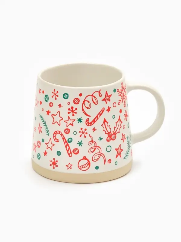 Кружка чайная новогодняя «Счастливого Нового года», 360 мл, ручная работа
