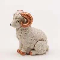 Фигурка декоративная &laquo;Баран Гоша&raquo;, неокрашенная, 6&times;4 см, слоновая кость