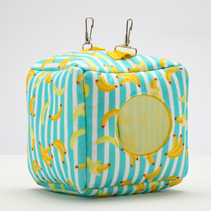 Подвесной домик-кубик Подвесной домик-кубик "Бананы", 17 х 17 х17 см