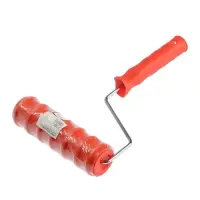 Валик декоративный ТУНДРА, резиновый, &laquo;кирпич плоский&raquo;, рукоятка d=6 мм, 180 мм