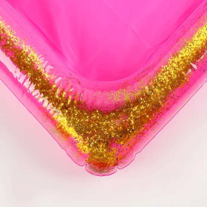 Надувная песочница с блёстками, 60&times;45 см, ярко-розовая