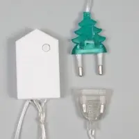 Гирлянда &laquo;Бахрома&raquo; 2.7&times;0.9 м с насадками &laquo;Месяц&raquo;, IP20, прозрачная нить, 138 LED, свечение белое, 8 режимов, 220 В