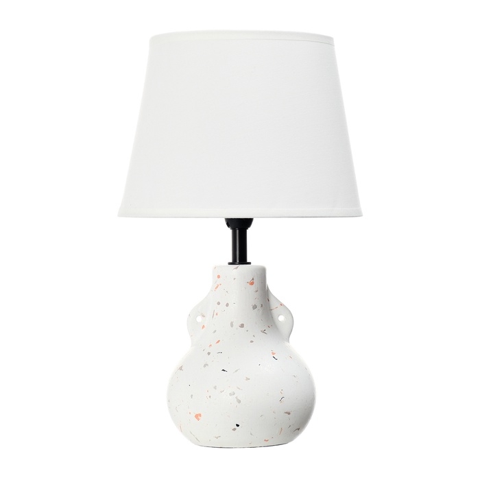 Лампа настольная Лампа настольная "Каламбур" 1х40Вт Е14 белый 20х20х32см