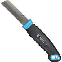 Нож универсальный Topfort для электр.монтажника ABS+TPR,кобура