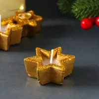 Набор свечей &laquo;Новогодние свечи и подсвечники&raquo;, 6 шт., 15&times;10&times;2.7 см
