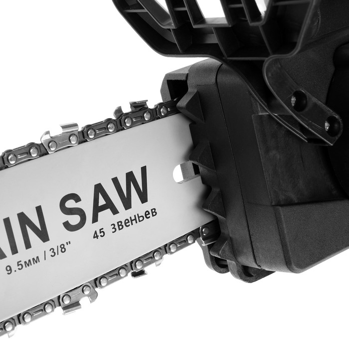 Пила цепная электрическая ТУНДРА, 2000 Вт, 12 Пила цепная электрическая ТУНДРА, 2000 Вт, 12", шаг 3/8", паз 1.3 мм, 45 звеньев