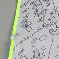 Воздушный змей - раскраска Funny toys &laquo;Зверятки&raquo;, 80 см, 6 фломастеров