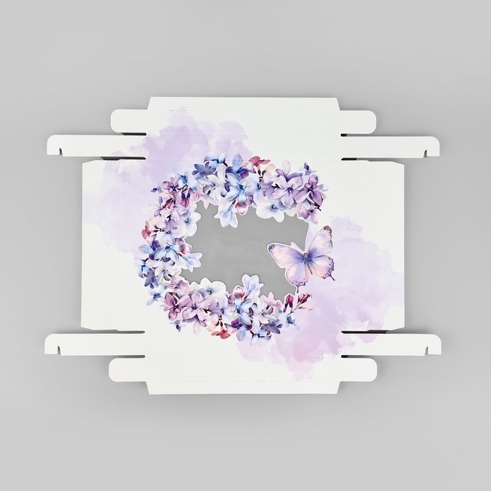 Коробка подарочная «Цветочное настроение», 23.5 х 20.5 х 5.5 см