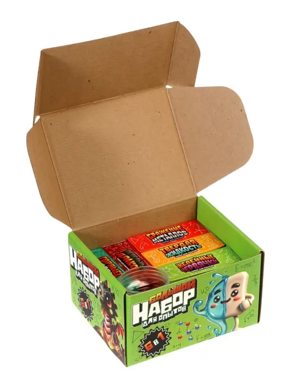 Набор для опытов "Большой набор для опытов", 6в1 ЭВРИКИ