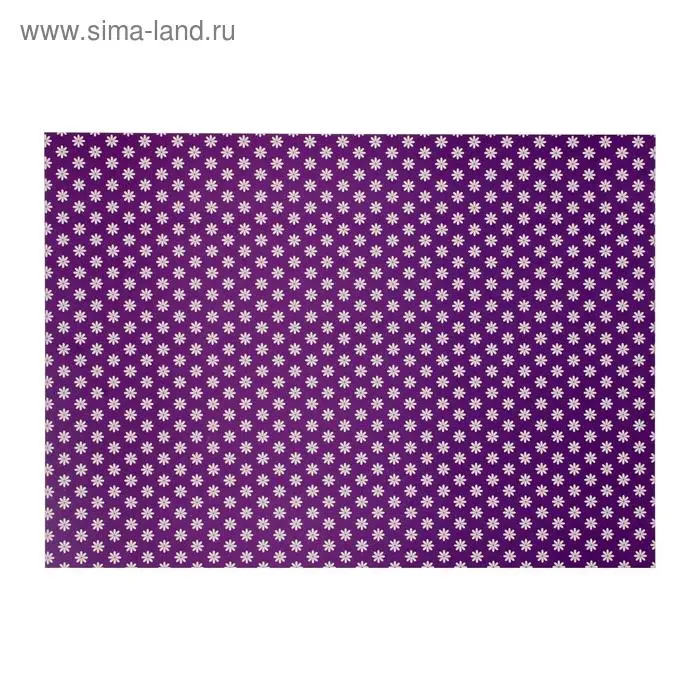 Картон цветной двусторонний А4, 6 листов, 6 цветов  Картон цветной двусторонний А4, 6 листов, 6 цветов "Ромашки", 200 г/м², с рисунком