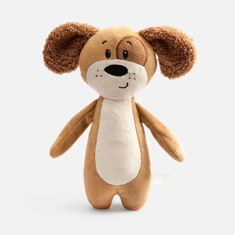 Мягкая игрушка Beastie Toys, собачка с белым шарфом Мягкая игрушка Beastie Toys, собачка с белым шарфом