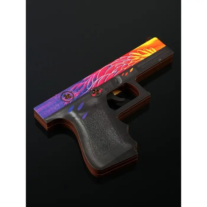 Сувенир деревянный пистолет «Перья», ВБ, 20 х 13 см Сувенир деревянный пистолет «Перья», ВБ, 20 х 13 см